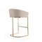 Manhattan Comfort Louvre Barstool in Cream and Titanium Gold BS016-CR - alternate 4
